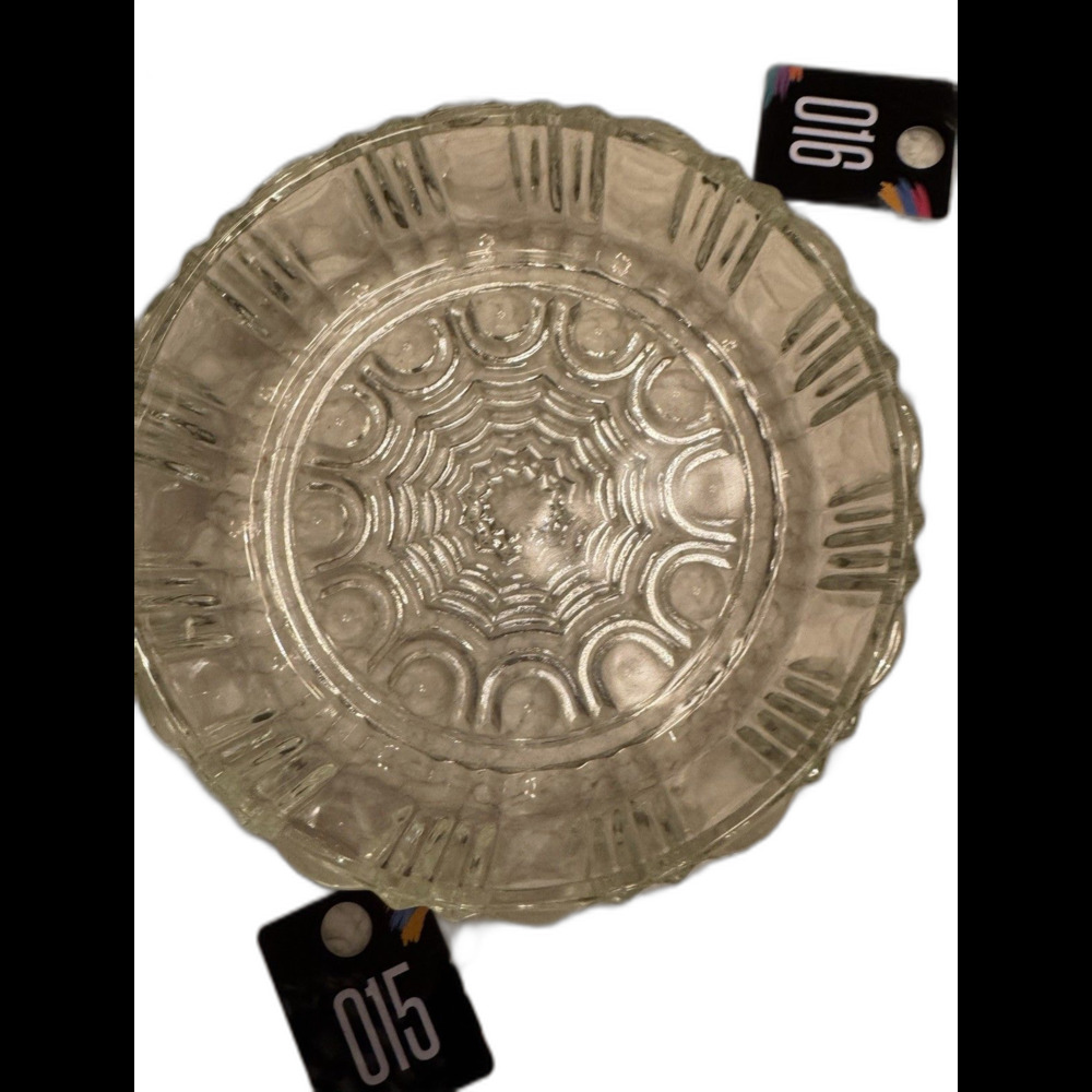 Vintage Anchor Hocking Clear Glass Old Cafe Candy Dish with Lid - Picture 2 of 3